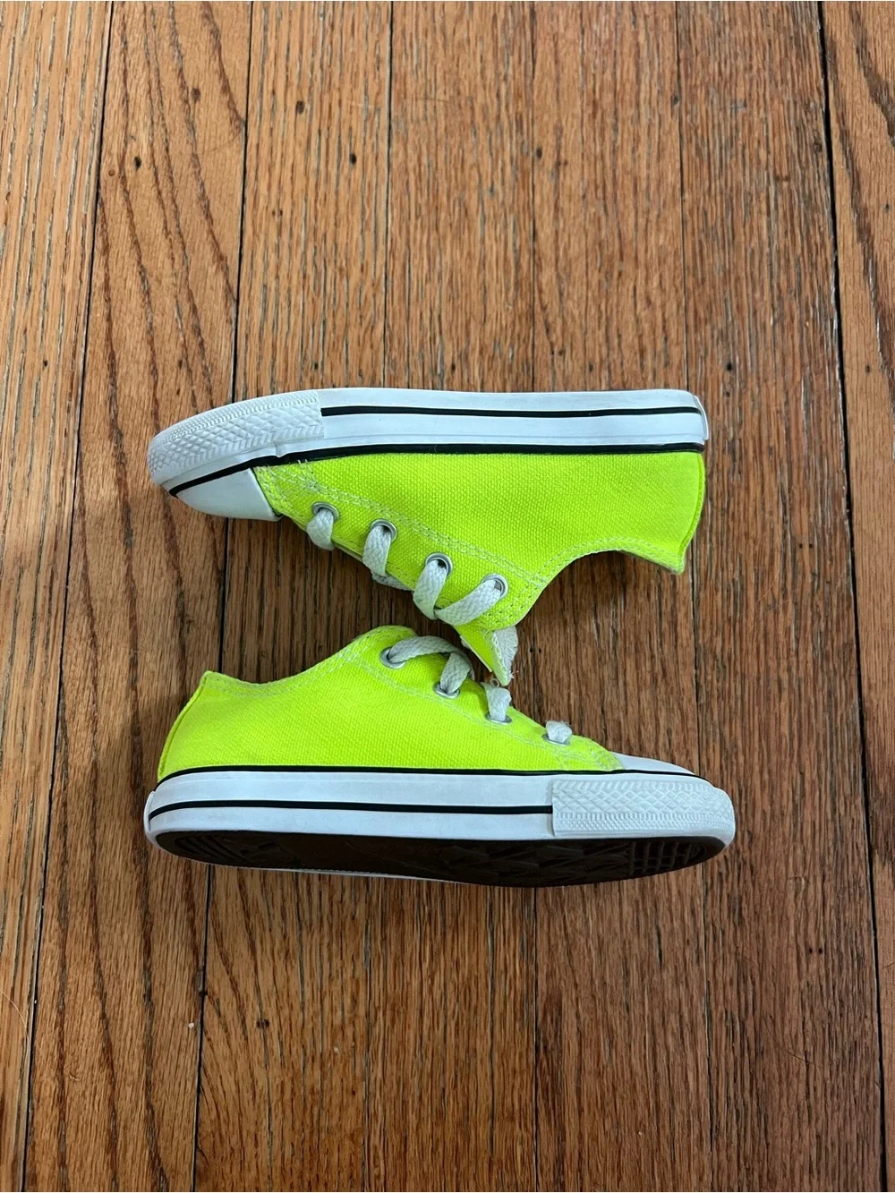 Converse Kids Neon Yellow Low Top Sneakers